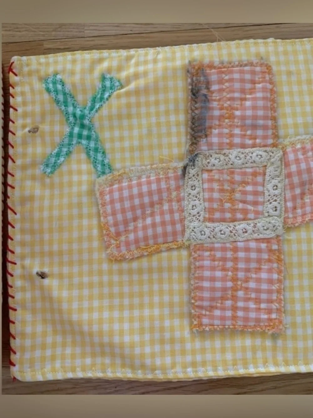 Vintage handmade cloth ABC alphabet children’s book